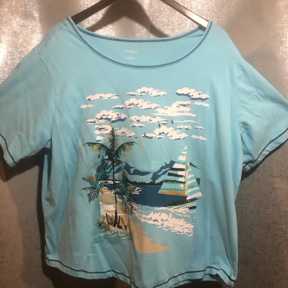 womens tee short sleeve. size 2X